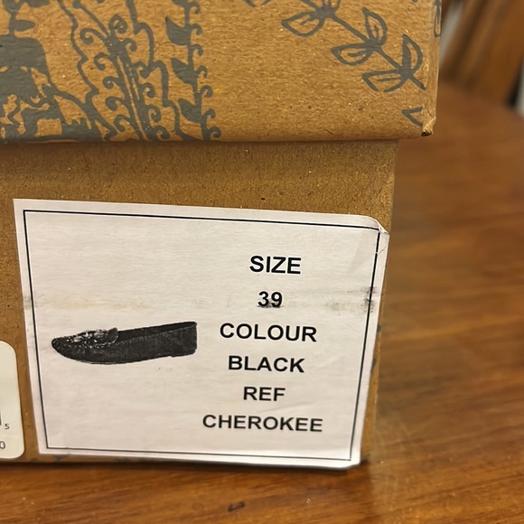 Free People Cherokee Gem Stone Moccasin Shoes Flats Black Suede Womens Size 9 - Picture 12 of 13